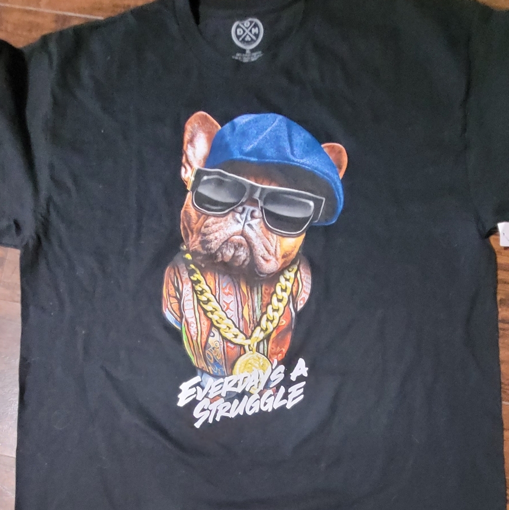 Everyday's A Struggle Black Graphic Men's T-Shirt
